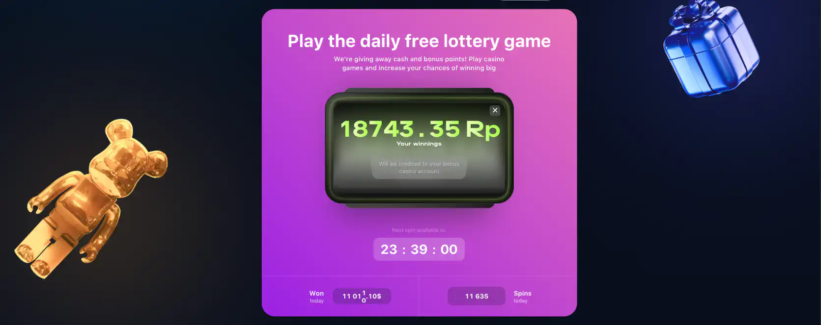 Play to LuckyStar lotteries